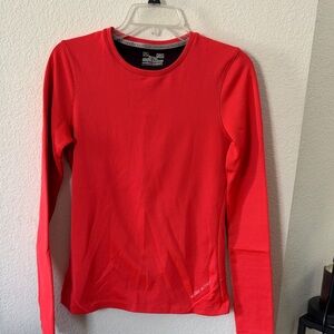 Coral Long Sleeve Athletic Top